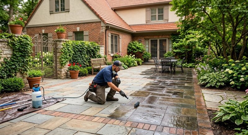 Concrete Walkway Sealing in Alpharetta, GA