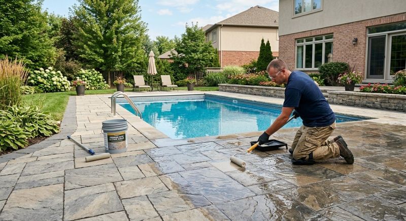 Flagstone Sealing in Kansas City, KS